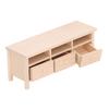 Miniature TV Cabinet Simulation Drawers Design Decorative Wooden Furniture Model for 1Celsius12