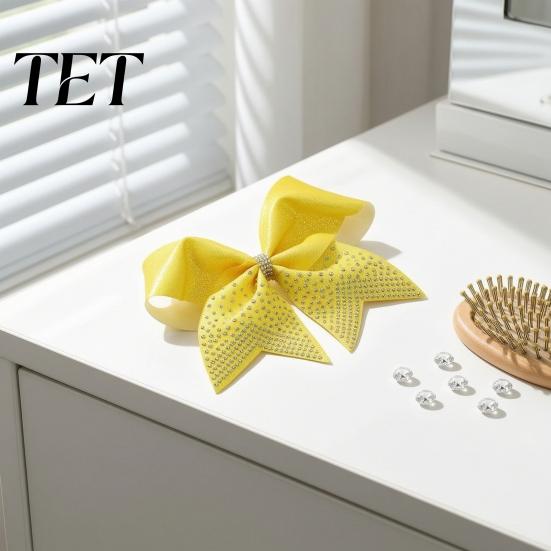 Team Uniform Hair Supplies Sparkling Bow Clip, Glitter Sequin Clip for Cheerleading Clips Performance And Dance Accessories, Decorative Ties Students