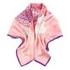 Silk Scarf Stole Printed 5A Grade Silk Silk Scarf 86 X 86 Cm Square Silk Gift Birthday Girlfriend Wife Bag Spring Summer Pink Green Purple Brand UV