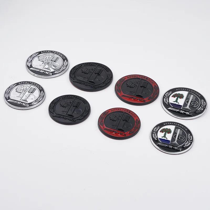 UMEG7 45mm 56mm 65mm 3D Metal Logo Apple Tree AMG Emblem Car Rear Side C Pillar Badge for Mercedes Benz A C E GLA GLC GLE GLS Sticker
