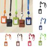 With Lanyard Neck Hanging Card Case Solid Color ID Buse Card Storage  Female/Male