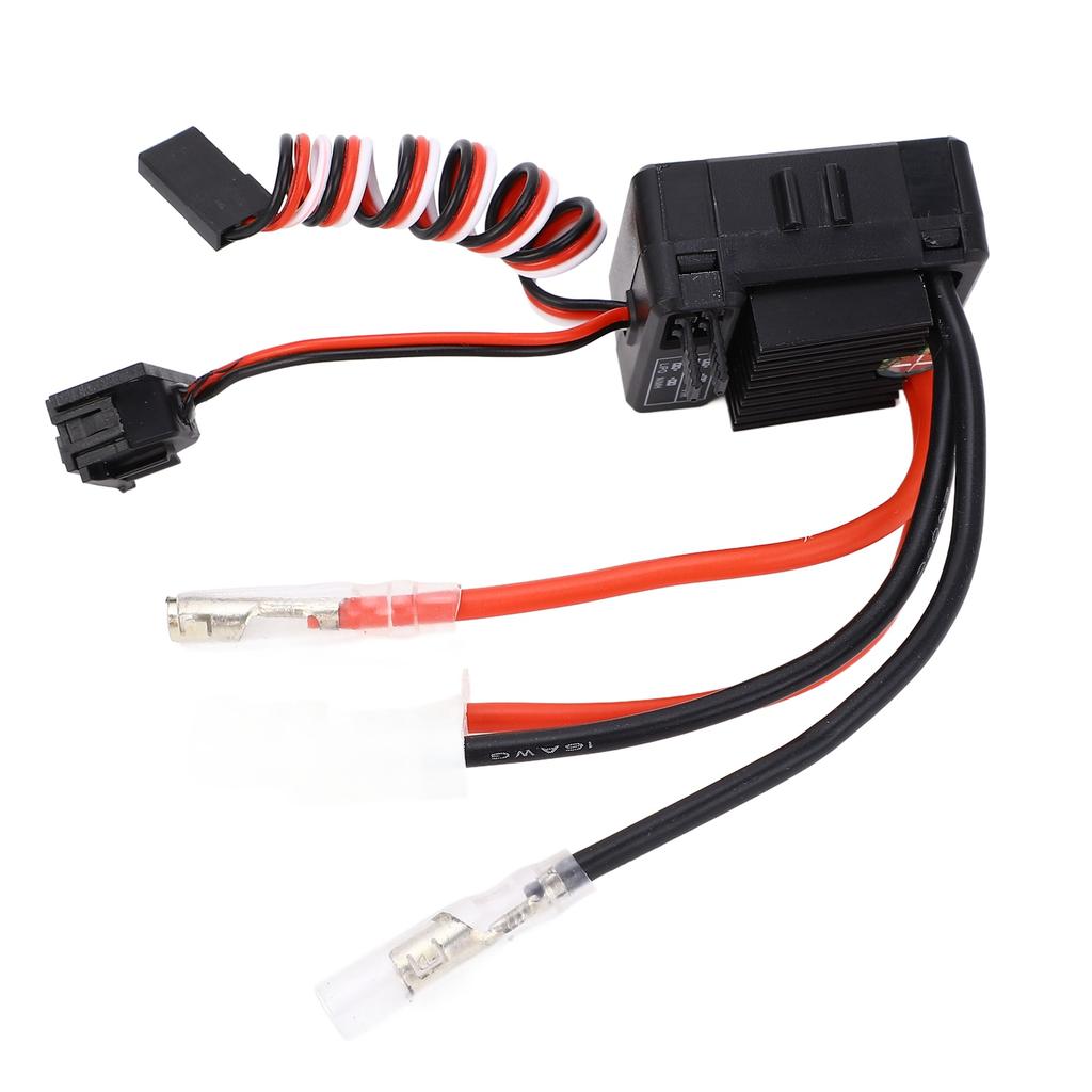 60A Brushed ESC Waterproof Dustproof Electronic Speed Controller for 110 RC Cars Boats