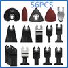 4/56PCS Oscillating Multitool Blade High Carbon Steel Arc Edge Cutting Saw Blade Quick Release Multi Tool Saw Blade For Wood PV