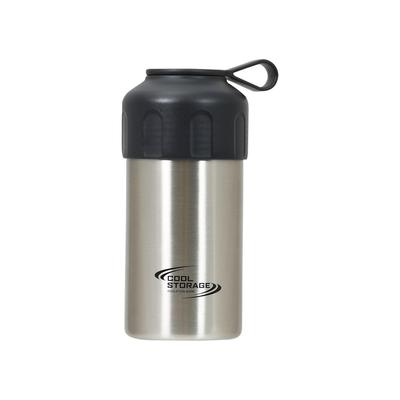 Pearl Metal Держатель-чехол для кулера Кулер для бутылок, банок и 390 мл Нержавеющая сталь Двойная стенка Вакуумная изоляция Сатин Прохладное хранение банки Также можно использовать