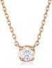 Diamond K10 Pink Gold Necklace 111736123113 4℃ (Yondo Sea) (PG)