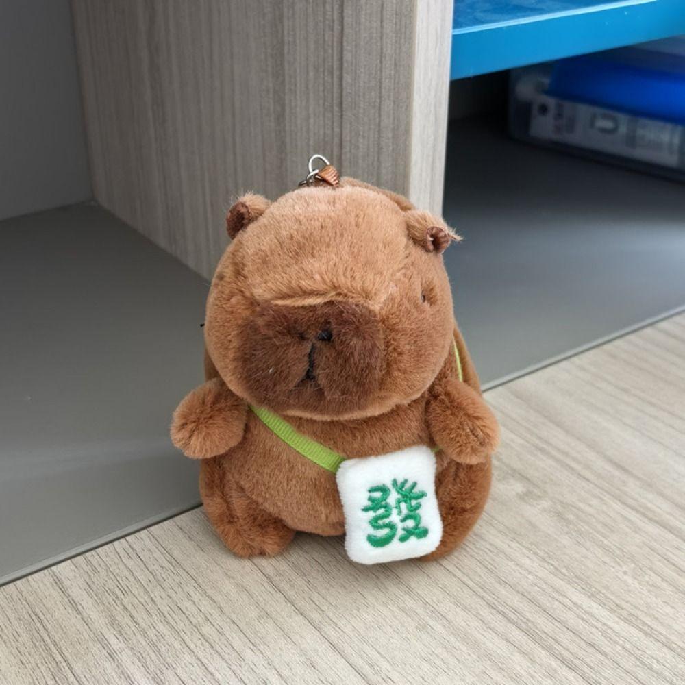 10-13cm Backpack Pendant Capibara Bag Hanging Gift Keychain Doll  Birthday Gift