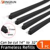 1pc Of Car Wiper Rubber Strip Can Be Cut Wiper Rubber Strip Replacement Parts 14"16"17"18" 19"20"21"22"24"26"28"30"32"Optional