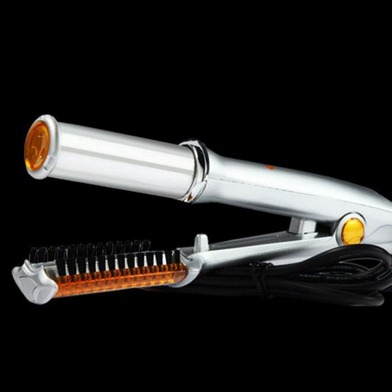 Профессиональные электрические вращающиеся бигуди двойного назначения, выпрямитель для завивки волос, шина для завивки волос