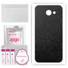 apgo Protective Skin Sticker for the Back Compatible with Samsung Galaxy A8 (2016), Wrap Film, Foil, Vinyl - Pattern Black Honeycomb