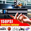 150PSI 12V Cordless Inflatable Handheld Air Pump Car Tyre Inflator LCD Digital Rechargeable Auto Emergency Motorcycle