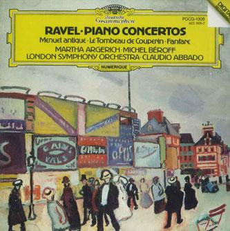 CD RAVEL, ARGERICH / BEROFF, LONDON SY - Piano Concertos Etc. POCG1308 DEUTSCHE GRAMMO Japan Obi Classical Used