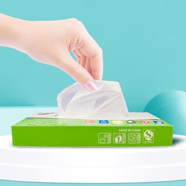100Pcs/Box Gloves TPE Disposable Gloves Transparent Non-Slip Work Safety Food Grade Household Cleaning Gloves Disposable Gloves