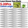 20-5 шт. Запасные пильные полотна с 3 отверстиями, принадлежности для ручной газонокосилки, 15 см, металлическая головка для триммера с леской для травы, электроинструмент для дома и сада