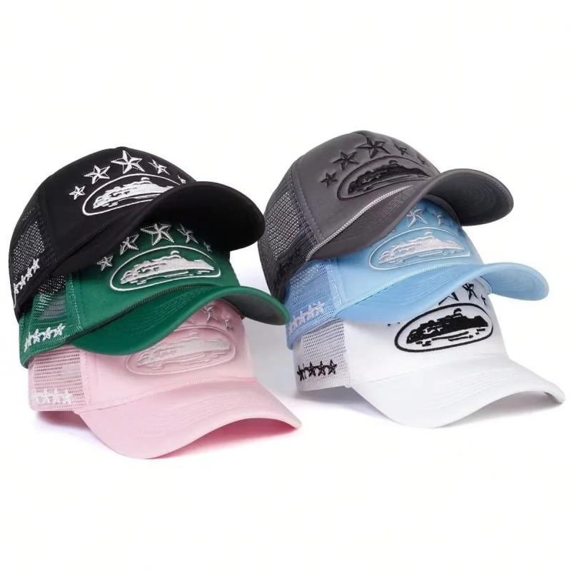 Pentagram baseball cap sponge mesh breathable mesh adjustable truck driver cap