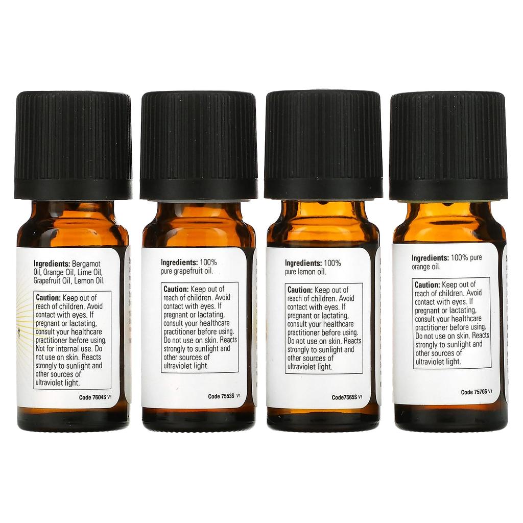 Solutions, Stepping Stones, Uplifting Essential Oil Kit, 4 Bottles, 10Ml (1.3Fl Oz) Each