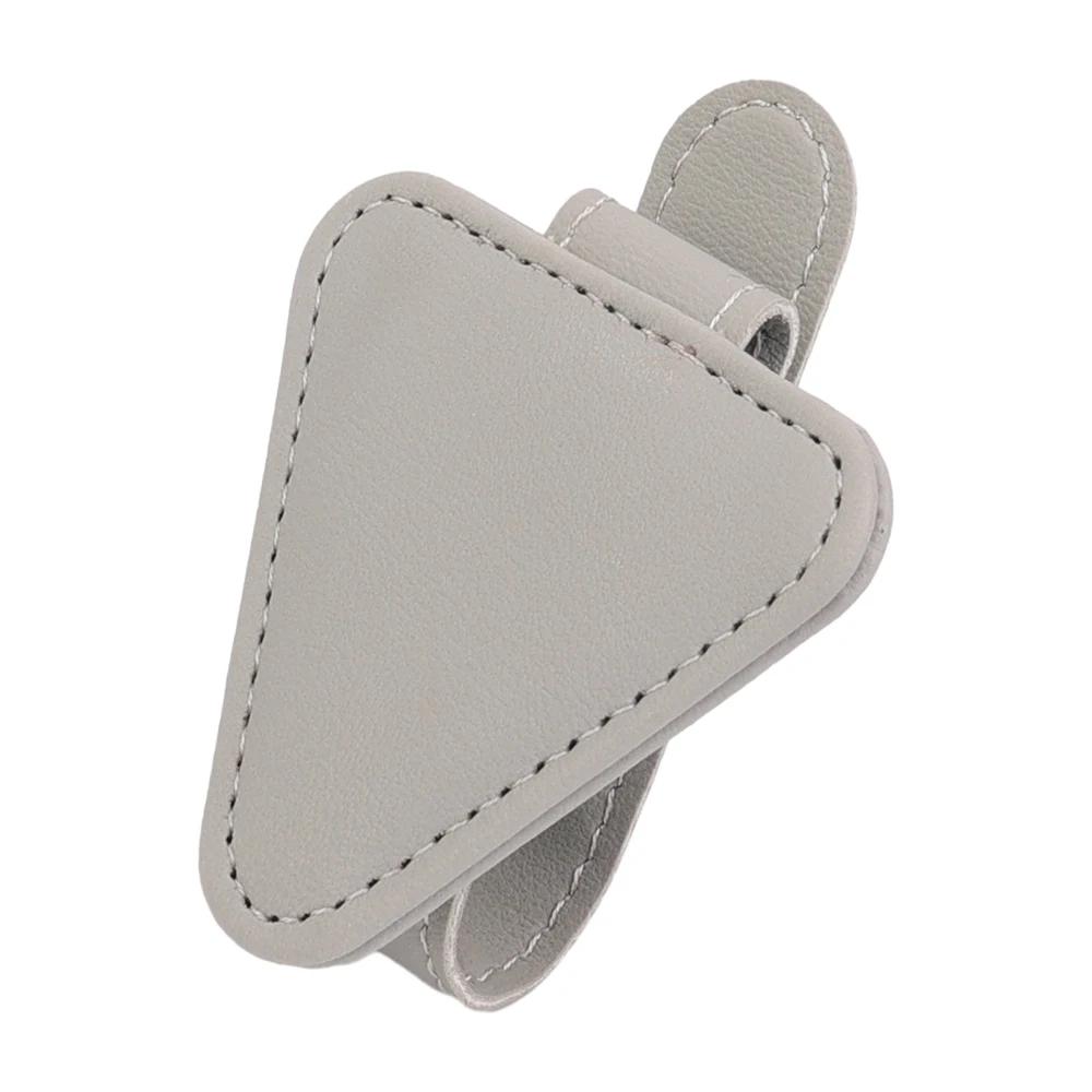 Держатель для очков на солнцезащитный козырек автомобиля, универсальный магнитный держатель для солнцезащитных очков, держатель для карт, крепление для салона, кожаный держатель для билетов