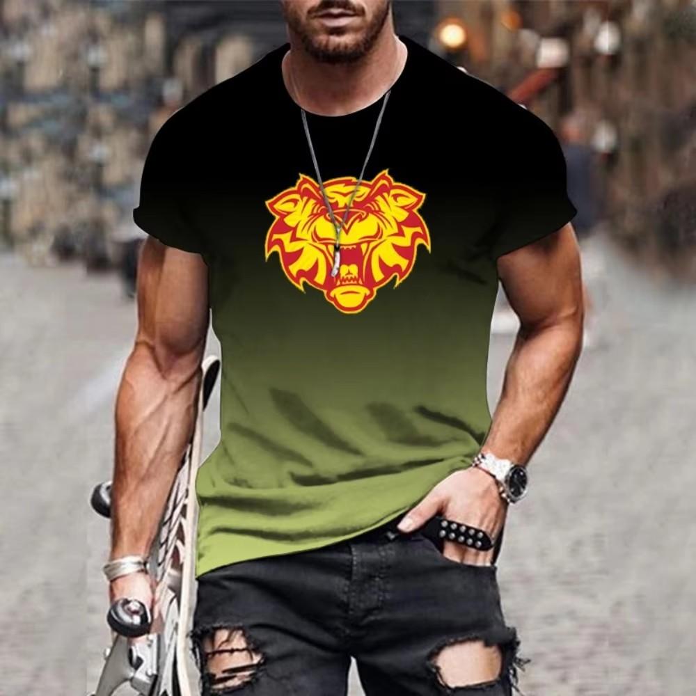 Мужская футболка с 3D-принтом, повседневная летняя футболка с коротким рукавом, мужская классная свободная одежда XS-6XL, винтажные футболки больших размеров, топы