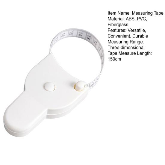 Измерительная лента, автоматическая телескопическая рулетка, четкая шкала, точный инструмент для измерения тела для похудения