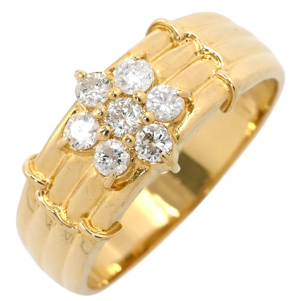 NON BRAND - diamondRing ring 18K Yellow Gold/diamond #11.5(JP Size) Array