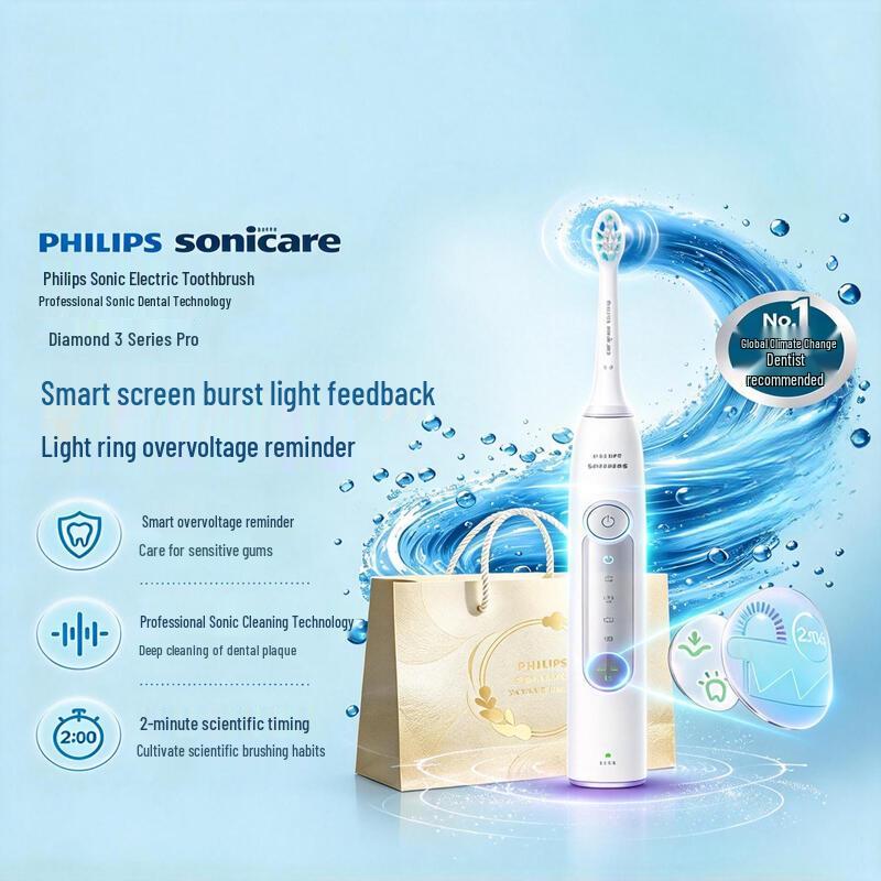 Philips Электрическая зубная щетка Sonicare DiamondClean 3 Series Pro, вилка CN (адаптер в комплекте)