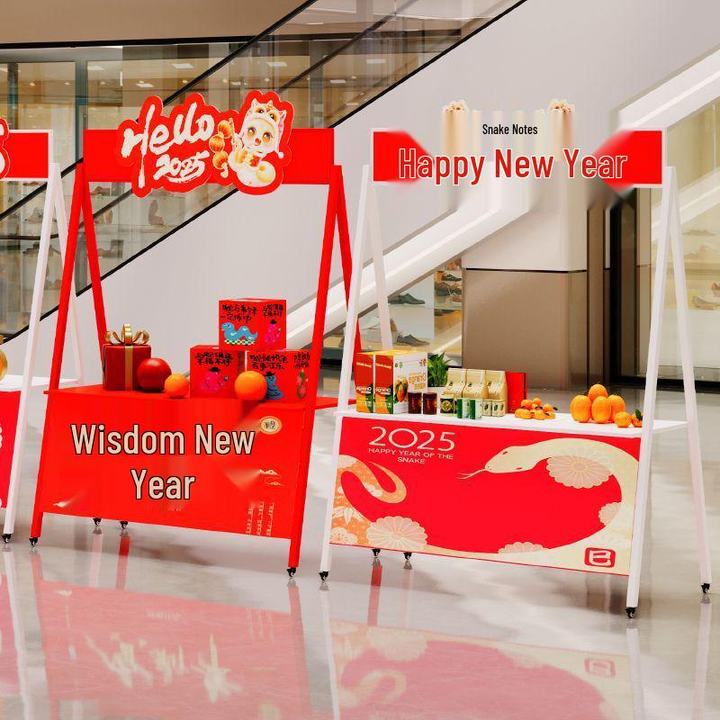 Wrought Iron Foldable Outdoor Market Stall Display Stand