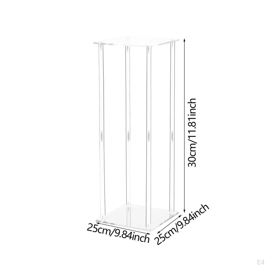 Акриловая подставка для цветов ваза напольный прозрачный пьедестал свадебные центральные украшения для дома