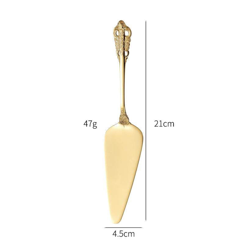 Кухонный набор столовых приборов из серебра и золота из нержавеющей стали Королевская десертная сервировочная ложка Вилки Ножи для стейков Столовые приборы Посуда в западном стиле Подарки