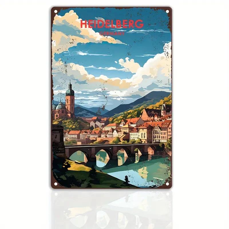 Vintage Travel The World Metal Sign MALAGA CROATIA FLORIDA Retro Poster Home Bar Room Pub Cafe Hotel Club Wall Decor Gift