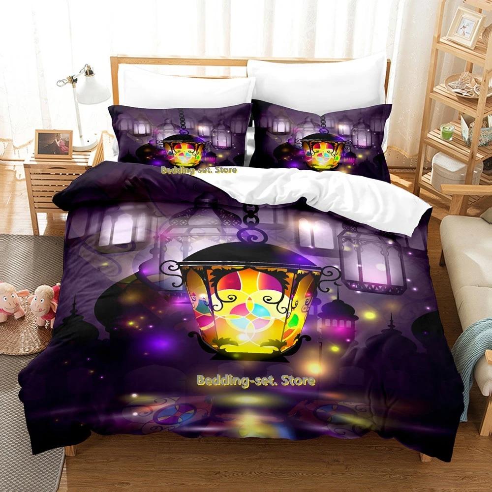 Modern Vibrant Single Twin Full Queen King Ramadan Size Bed Adult Kid Bedroom Duvetcover Sets 3D Print Anime Quilt