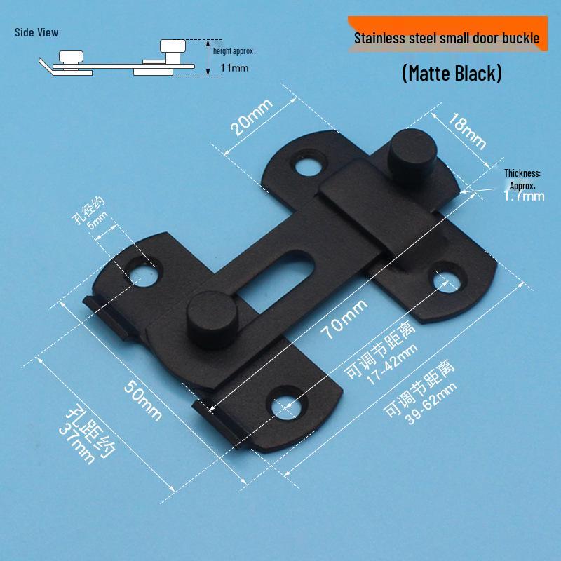 Нержавеющая сталь 90° Задвижка-шпингалет для раздвижных дверей для ванной комнаты и окон