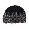 Lace Embroidered Turban Cap Stretchy Chemo Cap Stylish African Headwrap  For Women