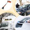 Car Snow Brush And Ice Scraper Extendable Windshield Cleaning Tool Car Snow Scraper Brush With 360 Degree Pivoting Head For