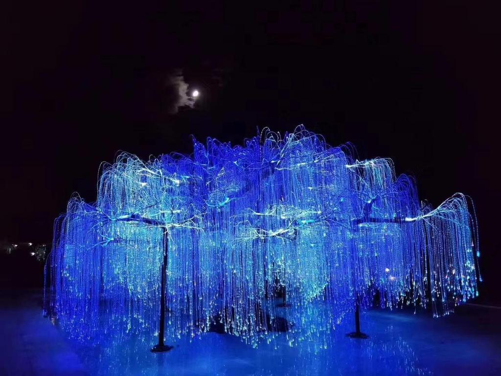 Уличные светодиодные гирлянды Avatar, свадебное дерево в форме водопада, водонепроницаемые, цвет звездного света.