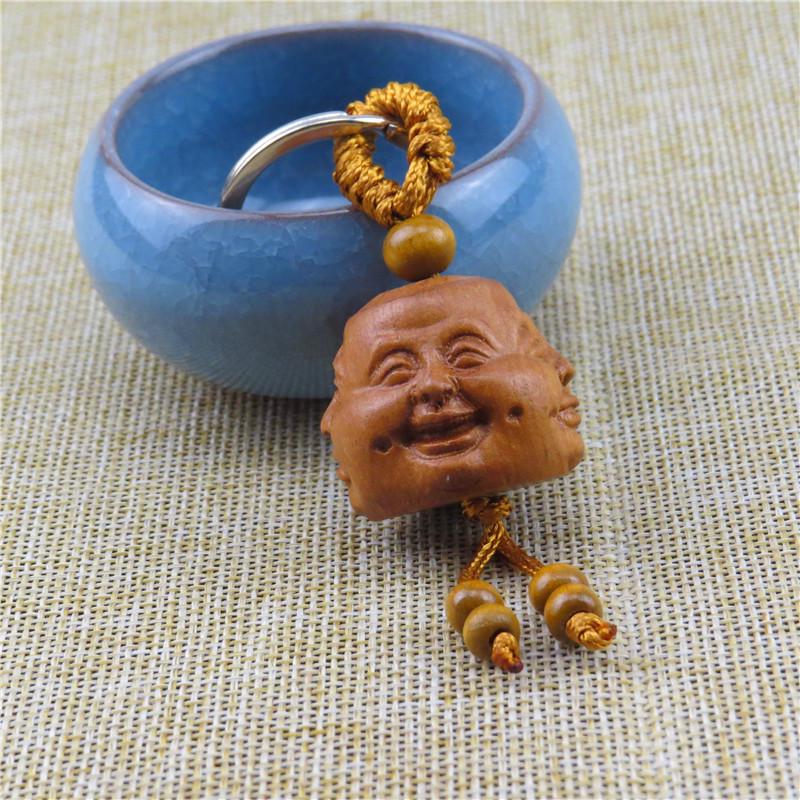 Брелок-подвеска в виде тыквы Pixiu из красного дерева с 3D-резьбой