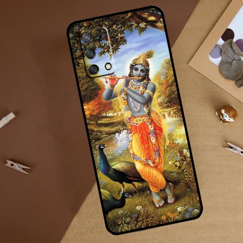 Чехол для телефона Oppo A18 A38 A58 A78 A98 A40 A60 A80 A74 A94 A54 A16 A76 A96 A15 A57S A17 A77 с изображением Господа Кришны и Радхи