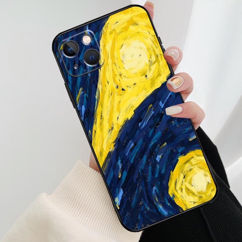 Чехол Van Gogh Звездная ночь Для iPhone 12 11 13 14 15 16 Pro Max Mini Чехол Для iPhone XR X XS Max Plus Чехол для телефона