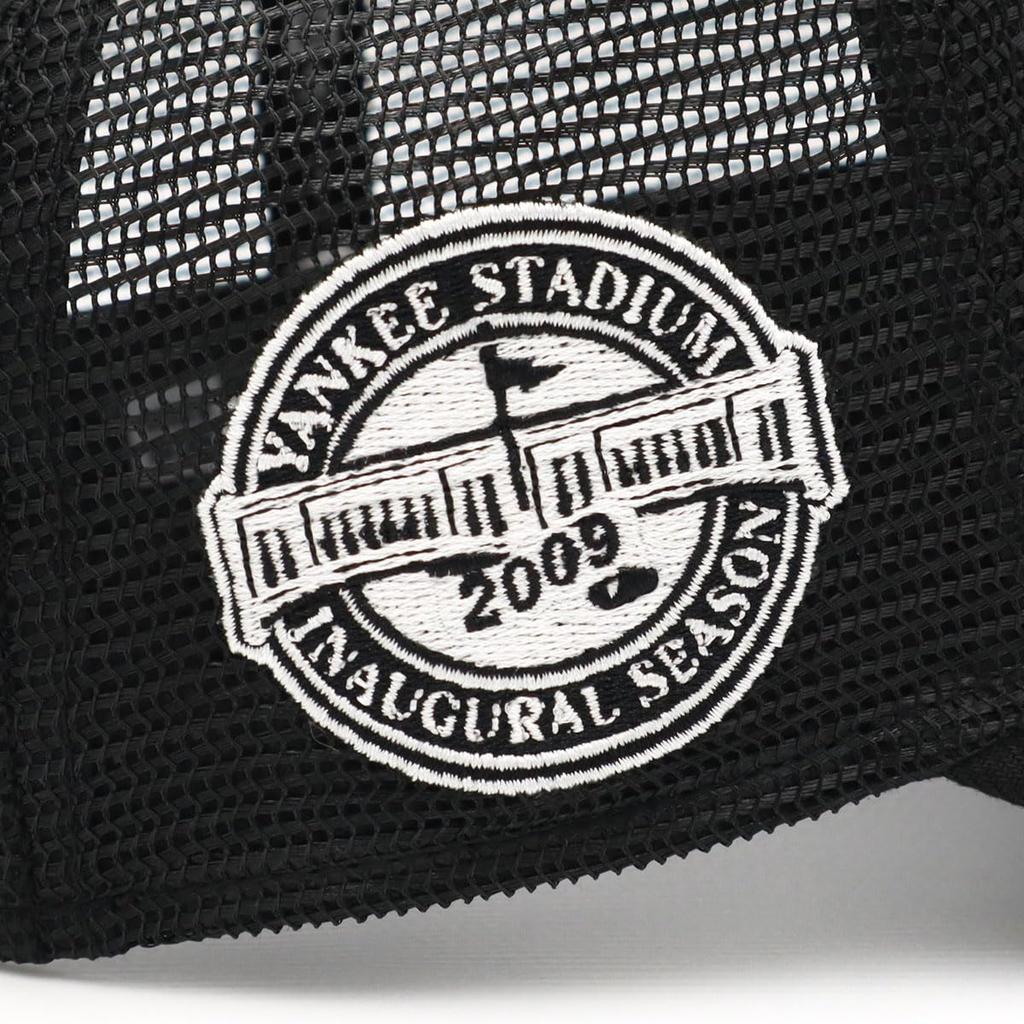 Кепка Newera Newera Mesh 9FORTY Trucker 14413233 NER35C1796 MLB New York Yankees NY Черный Черный БЕСПЛАТНАЯ НАШИВКА СБОКУ ONSPOTZ Специальный заказ Кепка Kyu Forty