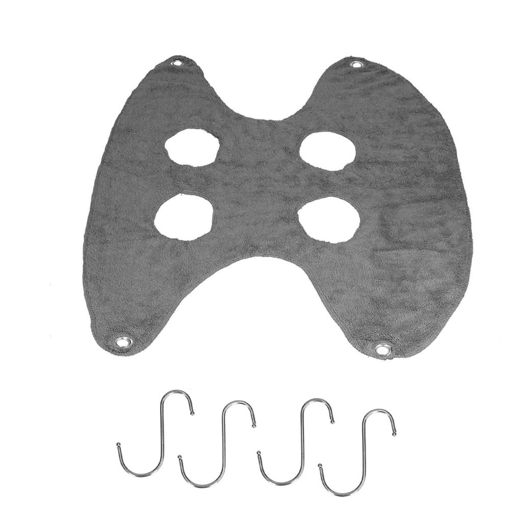 Слинг для груминга питомца Слинг-гамак для груминга собаки Помощник для купания, мытья, стрижки ногтей L Серый