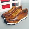 Модные мужские оксфордские кроссовки из натуральной коровьей кожи с тиснением под крокодила, мужская обувь на шнуровке, для бизнеса, офиса, кэжуал, мужская обувь b16