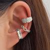 Star & Moon Rhinestone Butterfly Cartilage Ear Cuff Set: Non-Piercing, Hollow Design, European & American Style