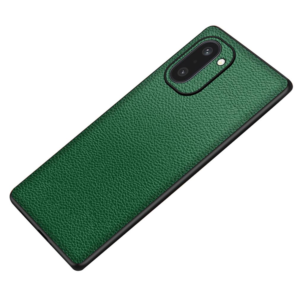 For OnePlus Ace 6T 5G Case Litchi Texture PU Leather Coated PC + TPU Protective Phone Back Cover