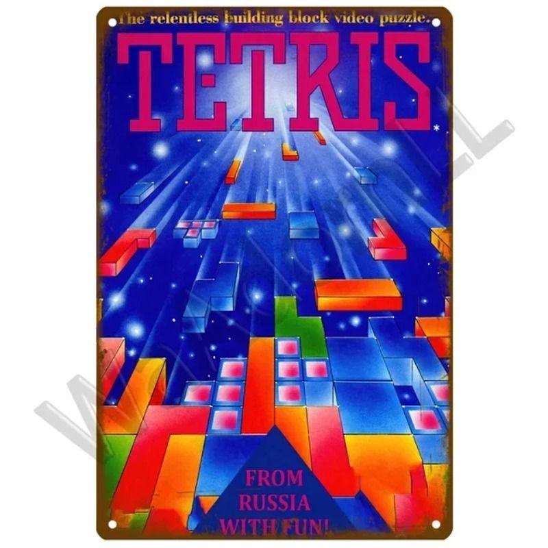 Жестяная картина в винтажном игровом стиле для игровой комнаты, клуба, домашнего декора стен
