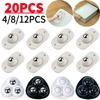 4-20pcs Small Wheels For Furniture Self Adhesive Caster Wheels Stainless Steel 360 Degree Rotation Paste Swivel Wheels