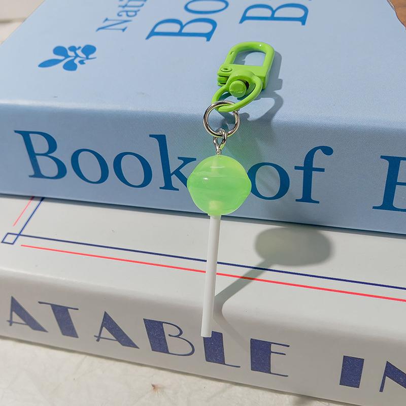 Милый брелок в виде леденца из смолы, мини 3D имитация еды, брелоки для ключей для женщин, девочек, подвеска для сумочки, DIY детские ювелирные изделия, подарки