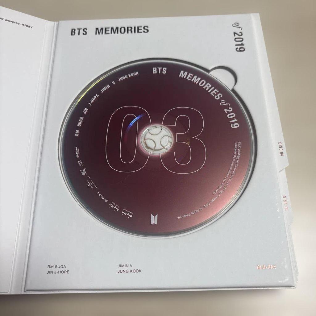 [USED] BTS MEMORIES of 2019 Blu-ray V V