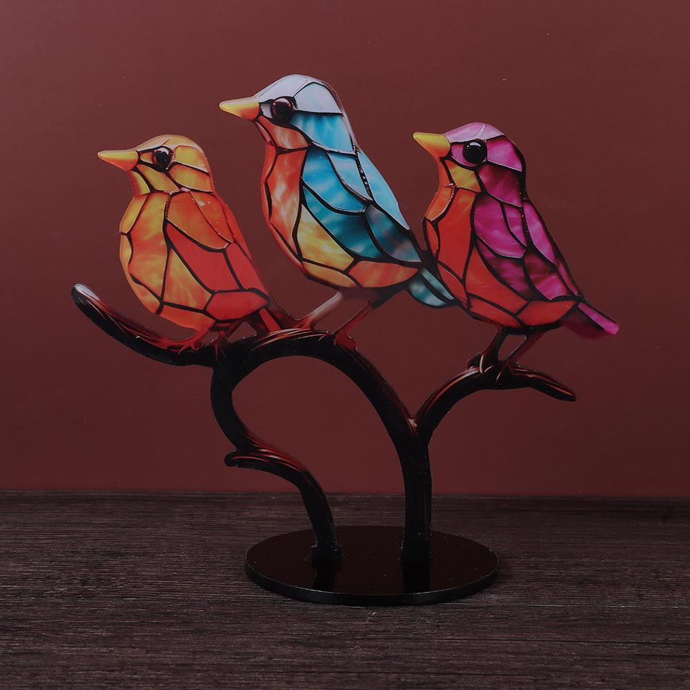 Современный стиль Акриловый настольный декор Фигурка птицы Настольное украшение птицы Красочные птицы Орнамент