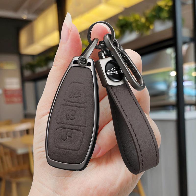Чехол для автомобильного ключа с 3 кнопками для Ford C-Max Mondeo Kuga Fiesta Titanium Ford Focus 3 4 St Mk3 Mk4 Чехол-сумка для брелока