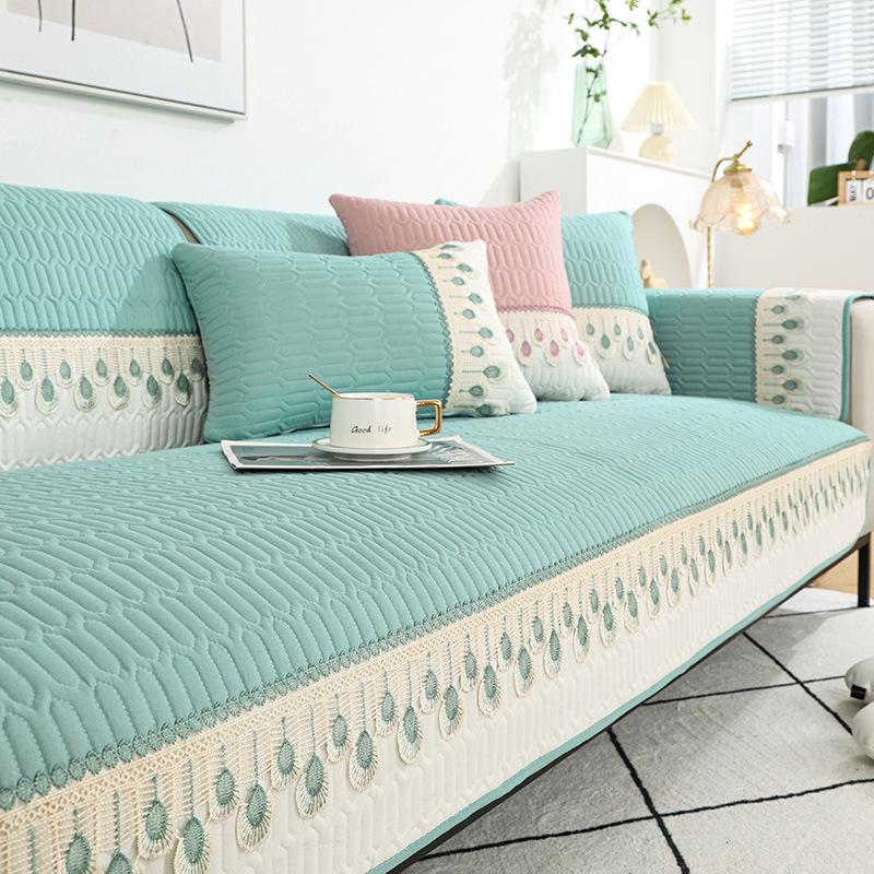 Sofa Cushion Universal Four Seasons Non-Slip Simple Modern Cushion Fabric Fashion Sofa Cover Slipcover All-Inclusive Universal Cover