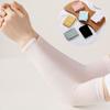 Ice Silk Elastic Outdoor Sports Arm Cover Summer Cooling Kids UV Arm Sleeves Sun Protection