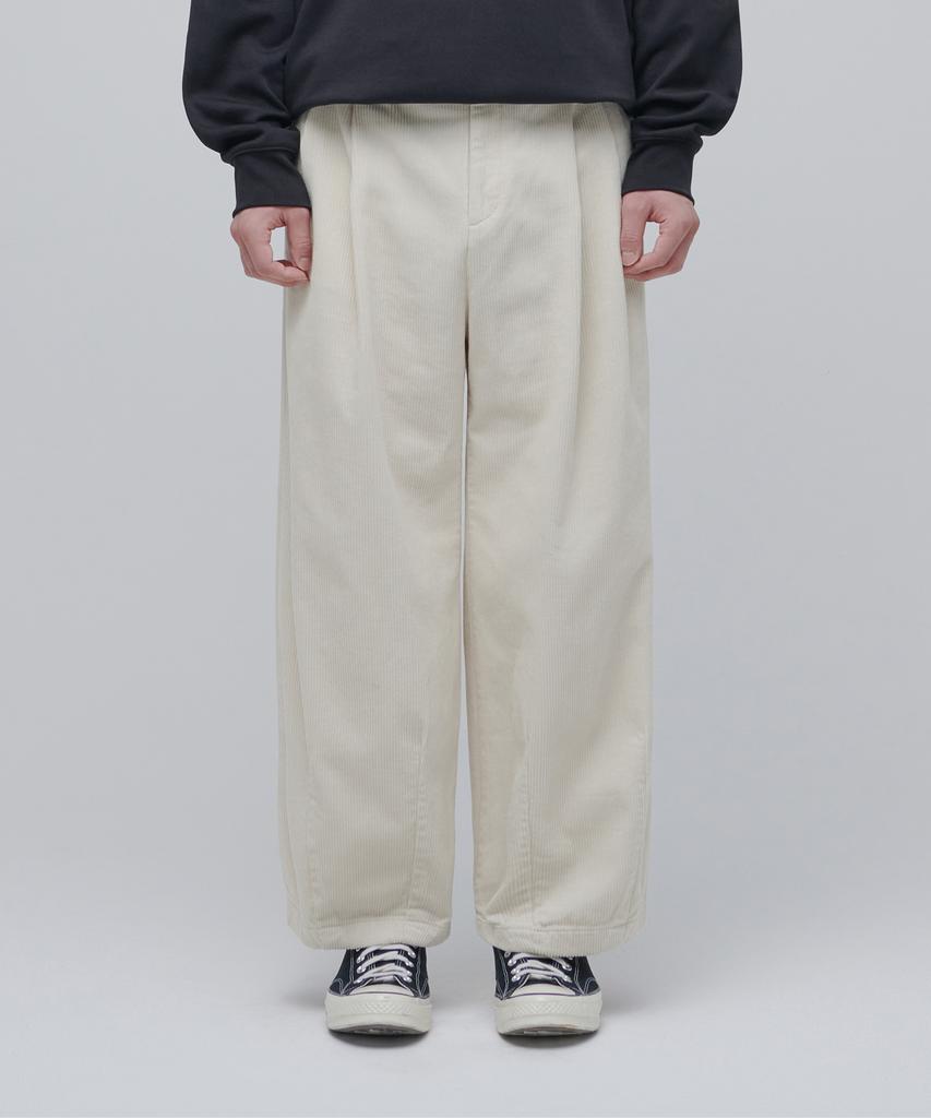 MUSINSA STANDARD Corduroy Wide Balloon Pants [Cream]